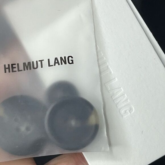 Helmut Lang Belted CRP Rider Blazer Black 8 NWT - Picture 10 of 16